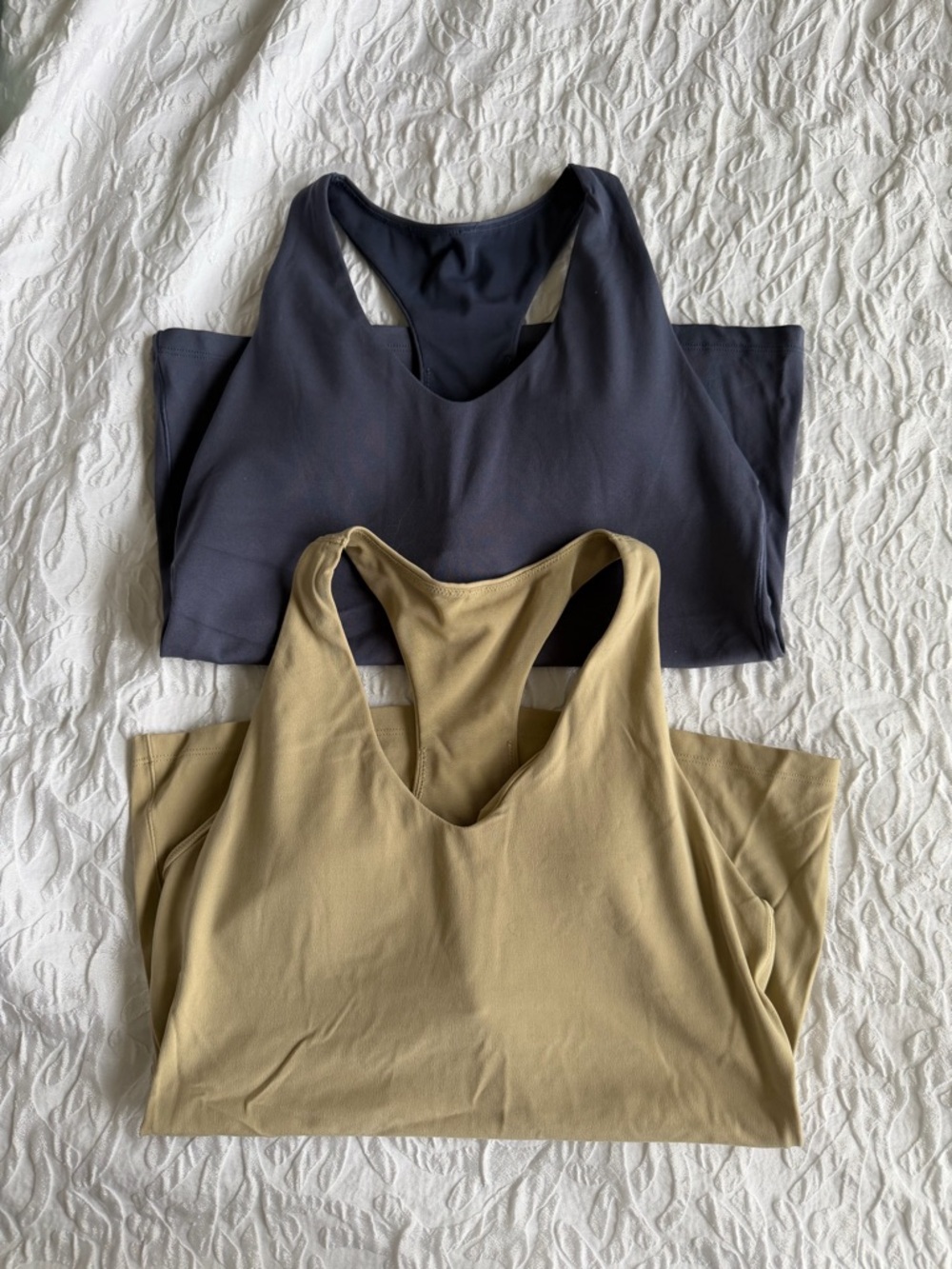 aerie Racerback Tank Top Duo - Black & Olive Beige